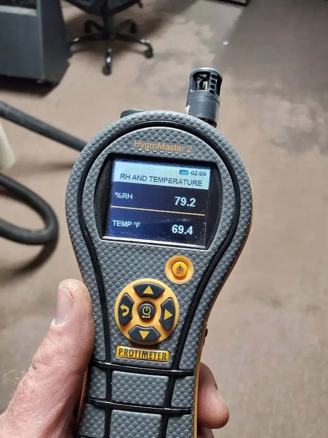 Moisture meter humidity assessment for Mold Remediation & Removal in Summerfield